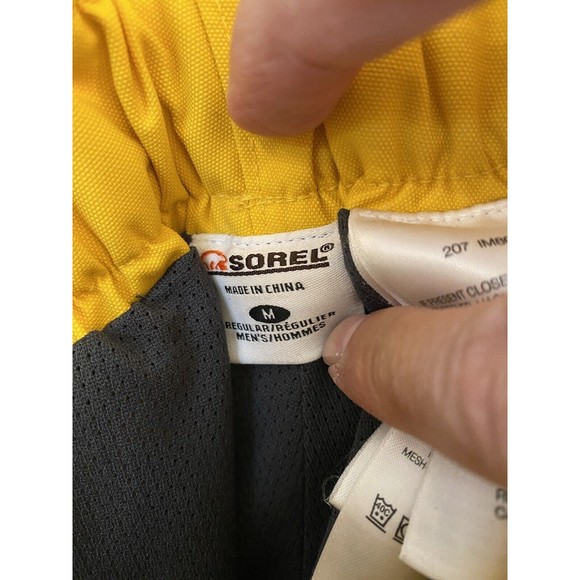 Sorel Men Yellow Omni-Tech Waterproof Jacket & Pants Snap Button Combo - Picture 15 of 16